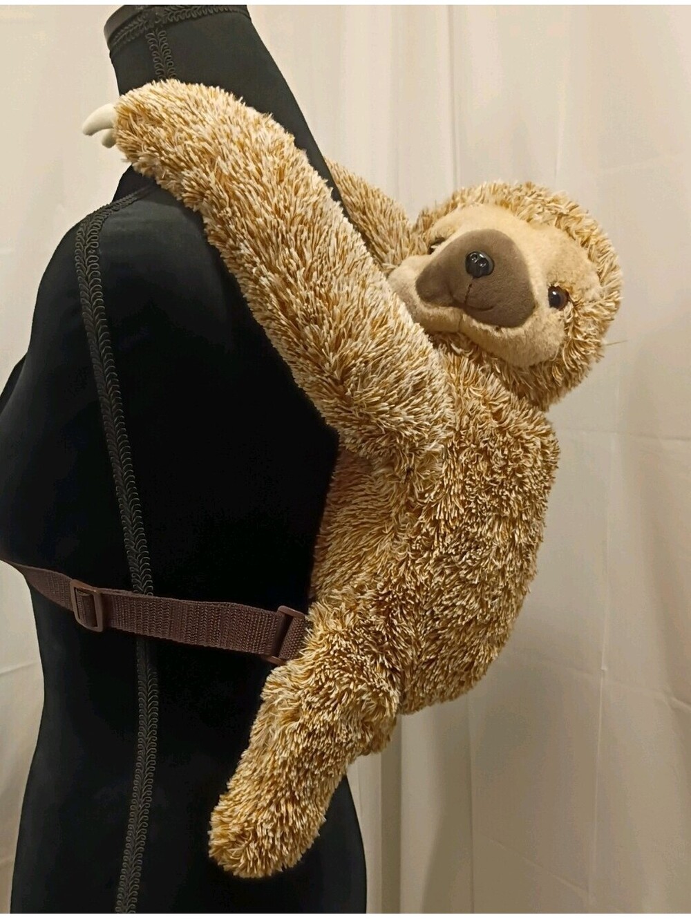 Sloth Travel Fun Backpack Bag Plush Stuffed Adventure Planet 20" Straps
